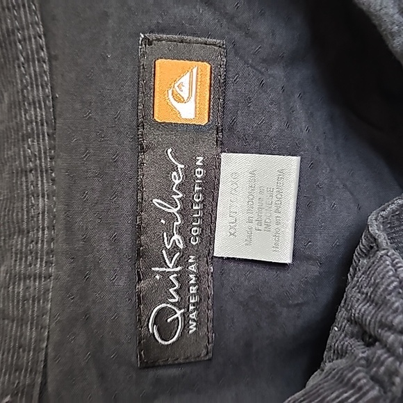 Quicksilver waterman collection corduroy navy blue button down shirt XXL/T - Picture 3 of 6